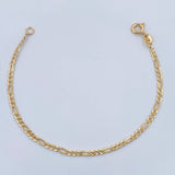 Pulso Figaro 1.3gr / 6 3/4 in / 2.3mm Oro Amarillo +1 18K %