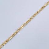 Pulso Figaro 1.3gr / 6 3/4 in / 2.3mm Oro Amarillo +1 18K %