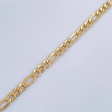 Tobillera Figaro 2.75gr / 9 3/4 in / 3.2mm Oro Amarillo +1 18K %