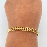 Pulso Sedusa 3.4gr / 7 1/4 in / 5.65mm Oro Amarillo +3 18K %