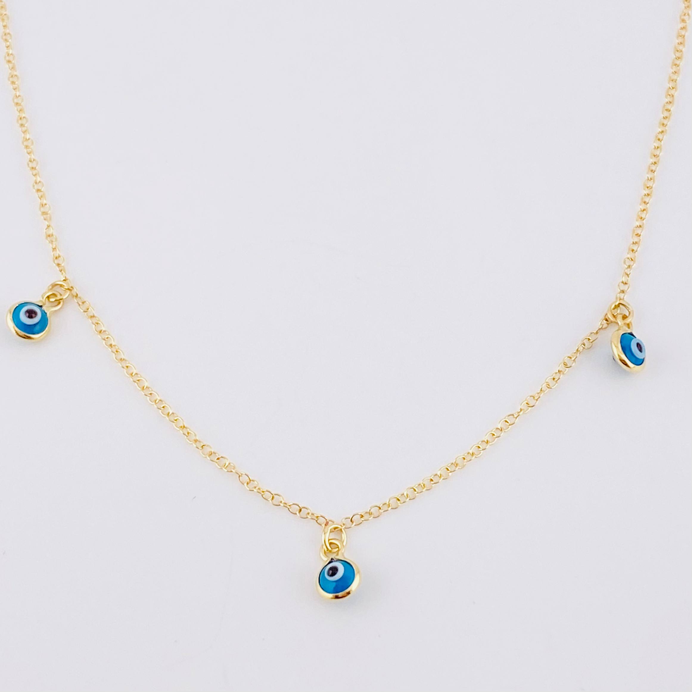 Cadena Aro Seguido Ojo Turco 2.05g / 18 in / 1.3mm Oro Amarillo 18K