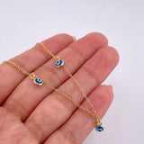 Cadena Aro Seguido Ojo Turco 2.05g / 18 in / 1.3mm Oro Amarillo 18K
