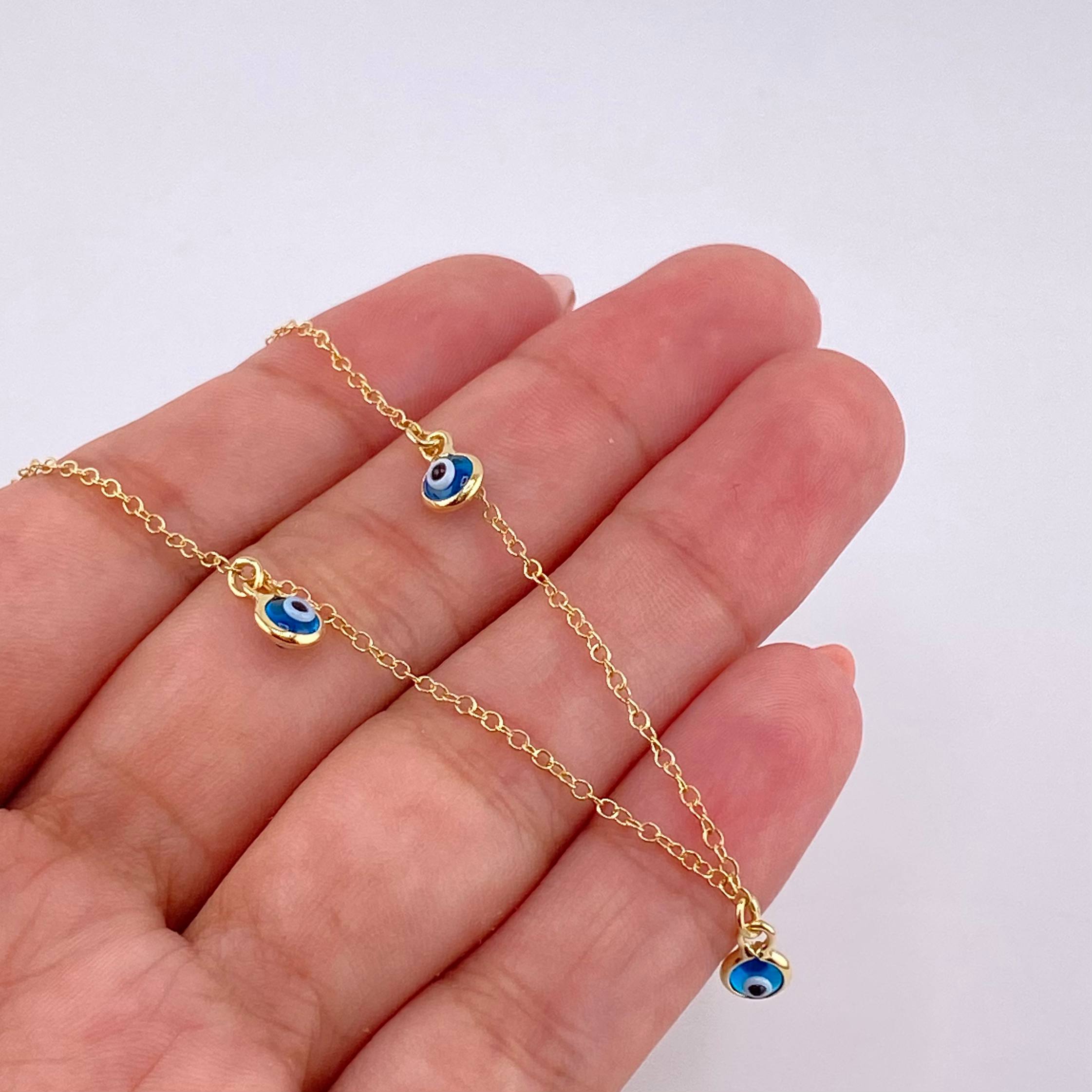 Cadena Aro Seguido Ojo Turco 2.15g / 18 in / 1.3mm Oro Amarillo 18K