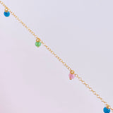 Cadena Aro Seguido Chispas Arcoiris 2.15g / 18 in / 1.3mm Oro Amarillo 18K
