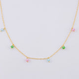Cadena Aro Seguido Chispas Arcoiris 2.05g / 18 in / 1.3mm Oro Amarillo 18K