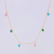 Cadena Aro Seguido Chispas Arcoiris 2.1g / 18 in / 1.3mm Oro Amarillo 18K