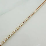 Pulso Tennis Doble Faz 7gr / 7 in / 2.53mm Oro Amarillo +4 18K &