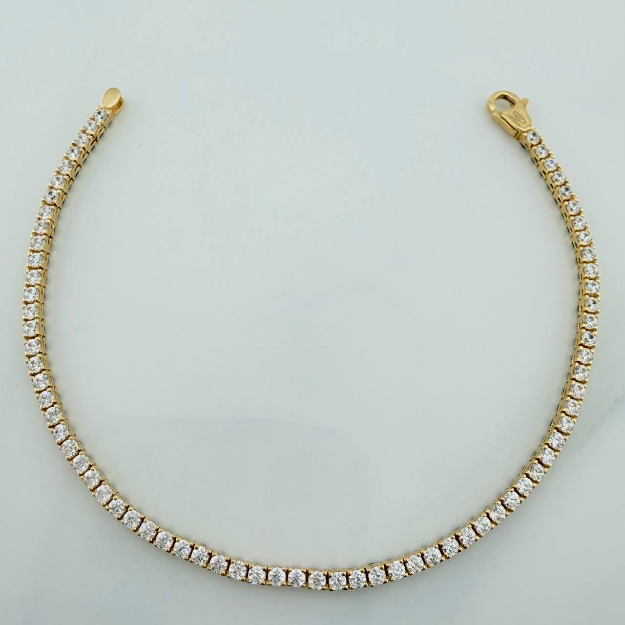 Pulso Tennis Doble Faz 7gr / 7 in / 2.53mm Oro Amarillo +4 18K &