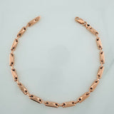 Pulso Rustico Rombo 4.85gr / 8 1/4 in / 1.6mm Oro Rosa 18K %