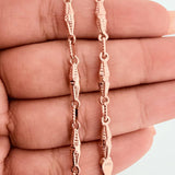 Pulso Rustico Dubai 3.75gr / 7 3/4 in / 1.5mm Oro Rosa 18K %