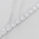 Tennis Bracelet Square 17.85g / 7 in / 6.98mm Silver 925