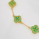 Pulso Aro Seguido Trebol 10.1 g / 7 1/2 in / 0.4 mm Oro Amarillo 18K