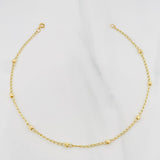 Tobillera Espiga 1.65 g / 9 3/4 in / 0.4 mm Oro Amarillo 18K