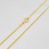 Cadena Escalera 1.45 g / 40 cm / 1.5 mm Oro Amarillo 18K
