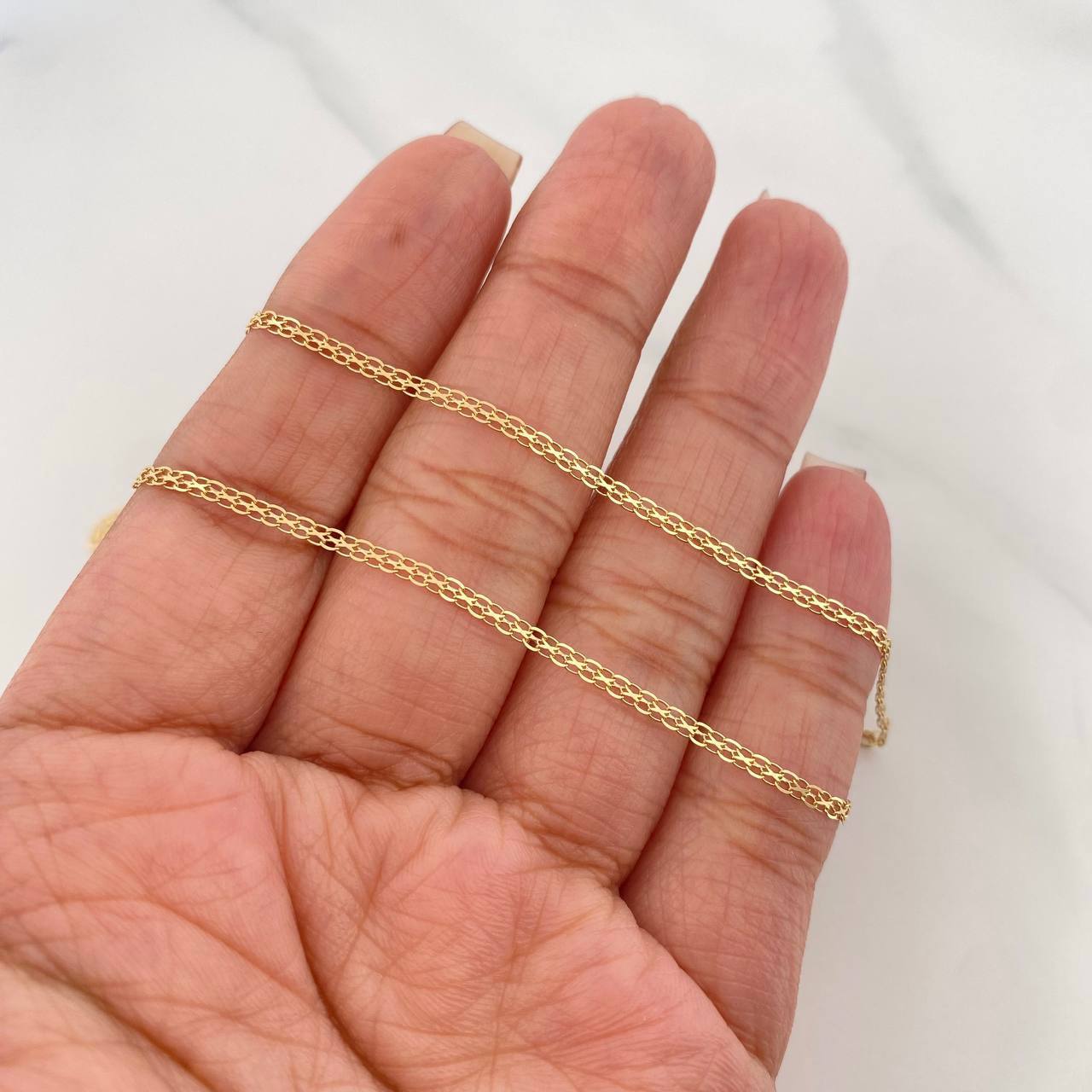 Cadena China 2 g / 45 cm / 1.6 mm Oro Amarillo 18K