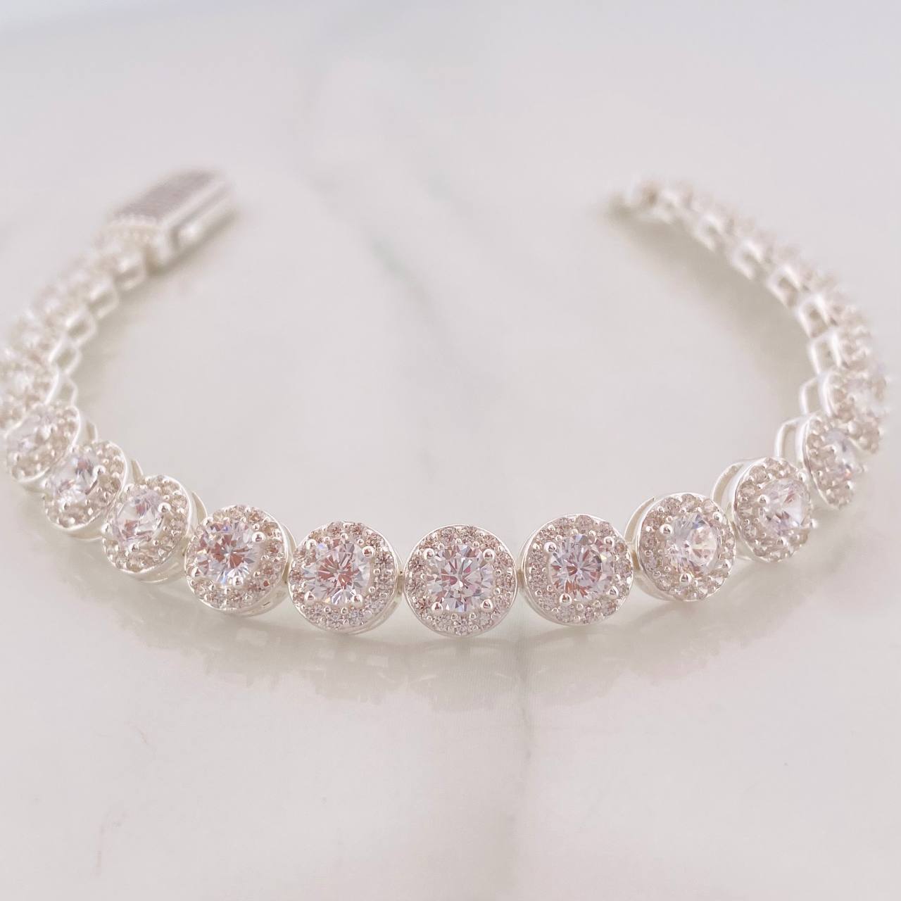 Bracelet Halo Tennis 15.3g / 7 in / 6.98mm Silver 925