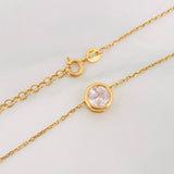 Classic Link Chain Halo Circular 3.25g / 18 in / 0.97mm Silver Vermeil 925