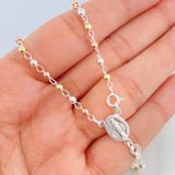 Rosary Virgin of the Miraculous 7.5g / 22 in / 3mm Silver Vermeil 925