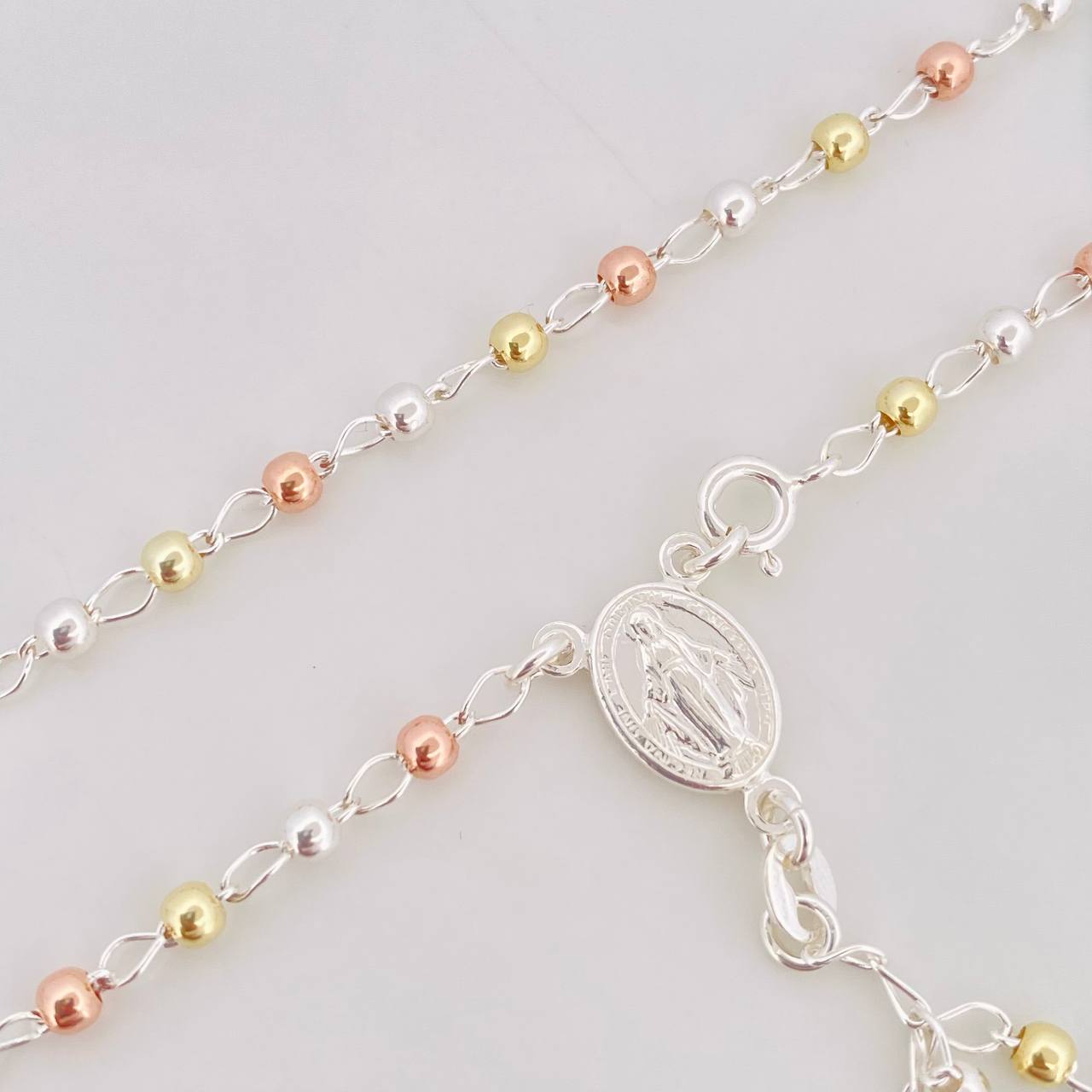 Rosary Virgin of the Miraculous 7.5g / 22 in / 3mm Silver Vermeil 925