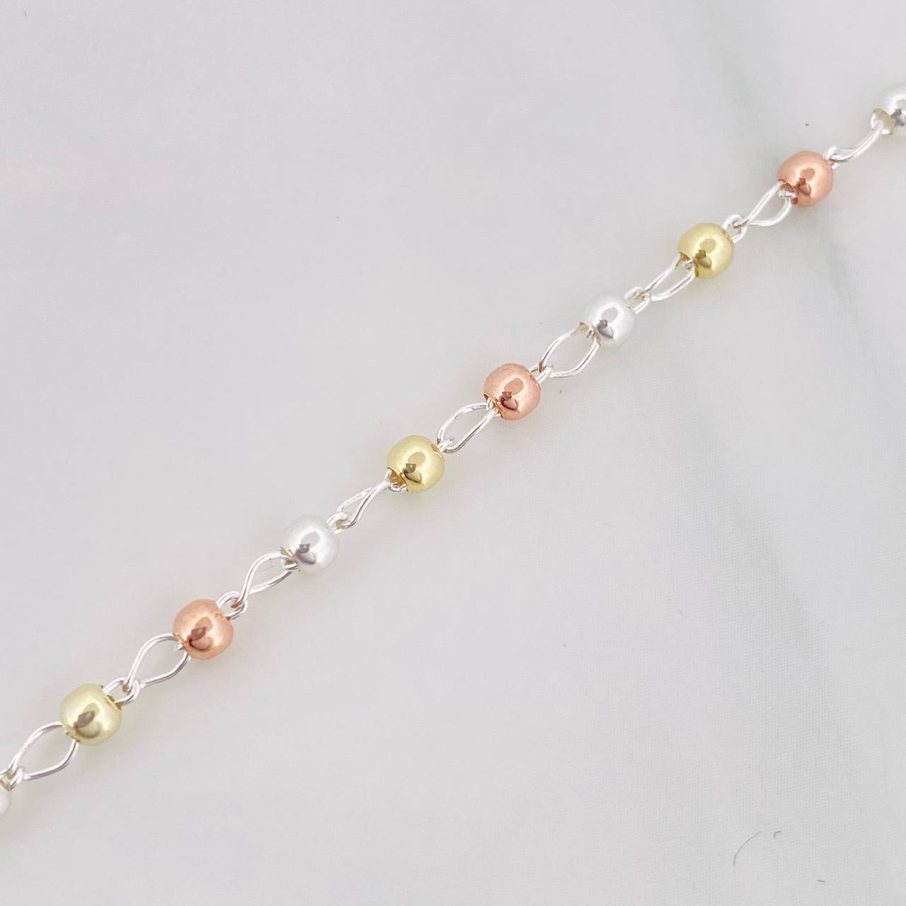 Rosary Virgin of the Miraculous 7.5g / 22 in / 3mm Silver Vermeil 925