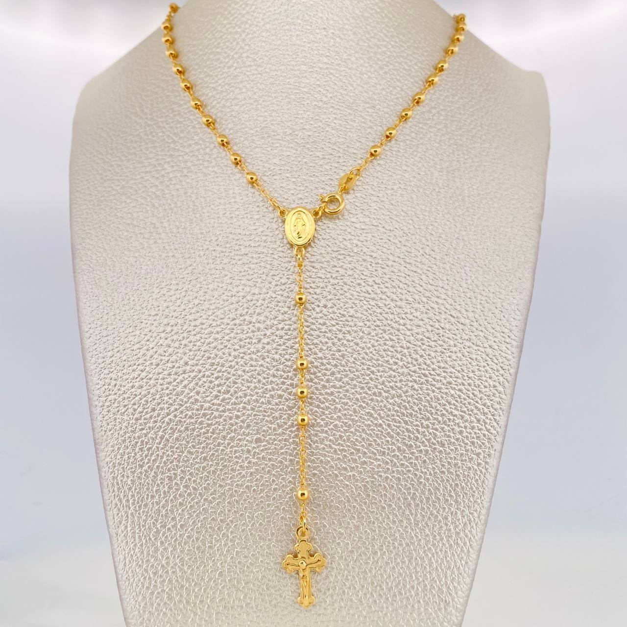 Rosary Virgin of the Miraculous 7.6g / 22 in / 3mm Silver Vermeil 925