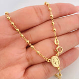 Rosary Virgin of the Miraculous 7.6g / 22 in / 3mm Silver Vermeil 925