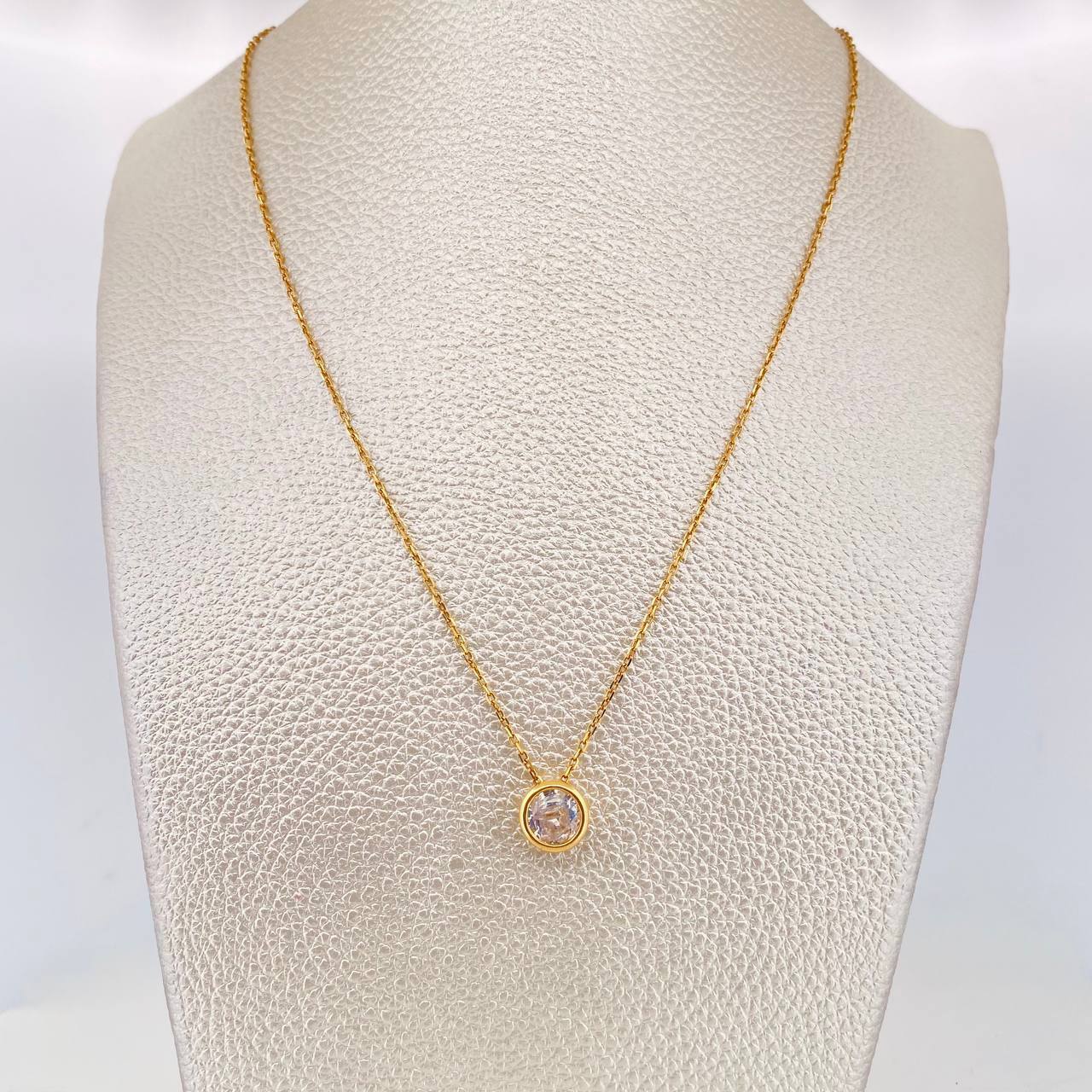 Classic Link Chain Halo Circular 3.25g / 18 in / 0.97mm Silver Vermeil 925