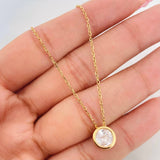 Classic Link Chain Halo Circular 3.25g / 18 in / 0.97mm Silver Vermeil 925