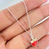 Classic Link Chain Strawberry 3.05g / 18 in / 1.06mm Silver Vermeil 925