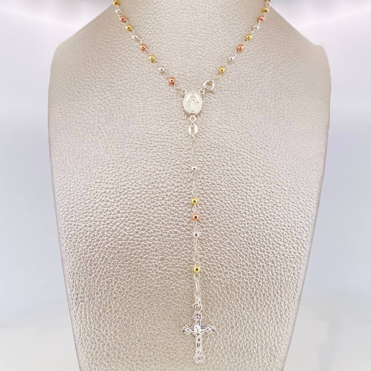 Rosary Virgin of the Miraculous 7.5g / 22 in / 3mm Silver Vermeil 925