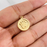 Pendant Crown 1g / 3/4 in Yellow Gold 18K