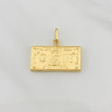 Pendant One Dollar 0.9g / 1/2 in Yellow Gold 18K