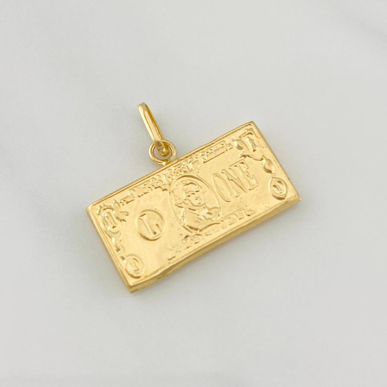 Pendant One Dollar 0.9g / 1/2 in Yellow Gold 18K