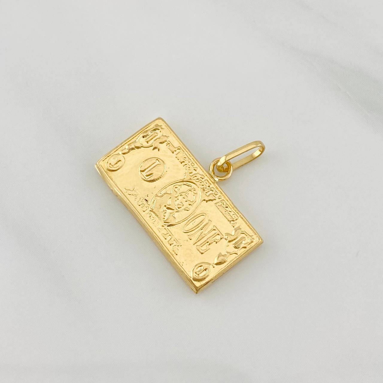 Pendant One Dollar 0.9g / 1/2 in Yellow Gold 18K