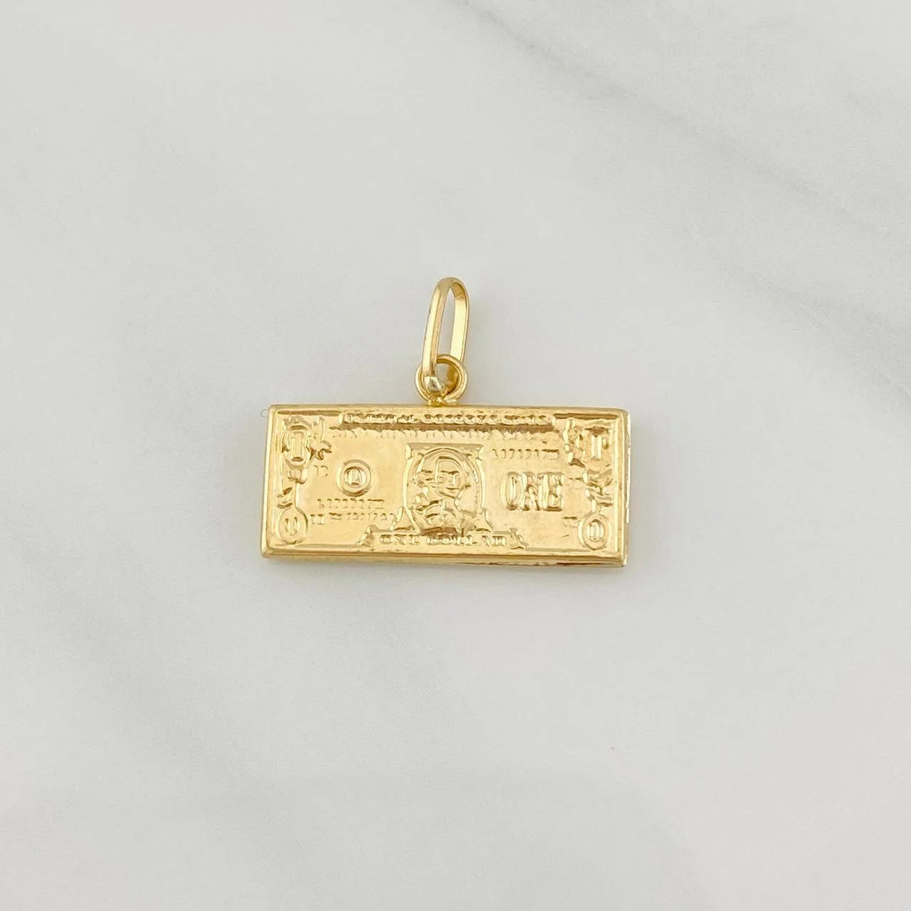 Pendant One Dollar 0.8g / 3/4 in Yellow Gold 18K