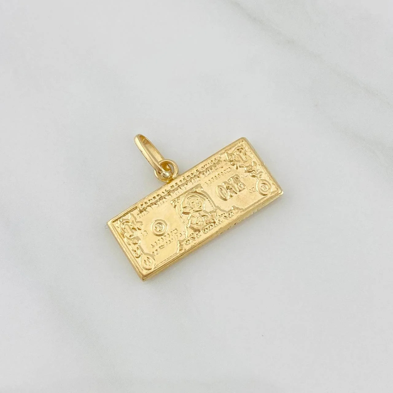 Pendant One Dollar 0.8g / 3/4 in Yellow Gold 18K