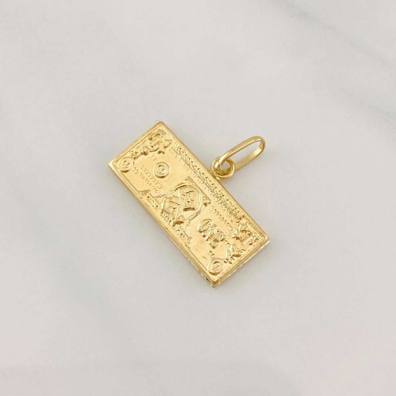 Pendant One Dollar 0.8g / 3/4 in Yellow Gold 18K