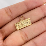 Pendant One Dollar 0.8g / 3/4 in Yellow Gold 18K