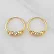 Hoop Earrings Trio 1.05g / 1/2 in Three Golds 18K