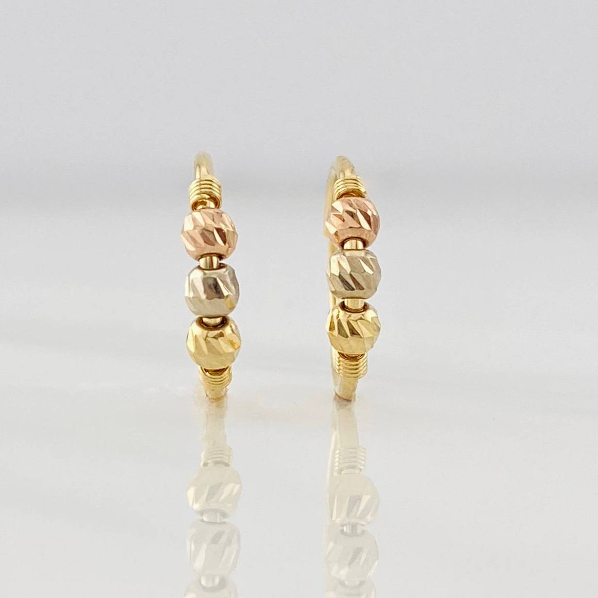 Hoop Earrings Trio 1g / 1/2 in Three Golds 18K
