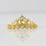 Crown Ring 15's 1.4g / T5 1/4 Yellow Gold 18K
