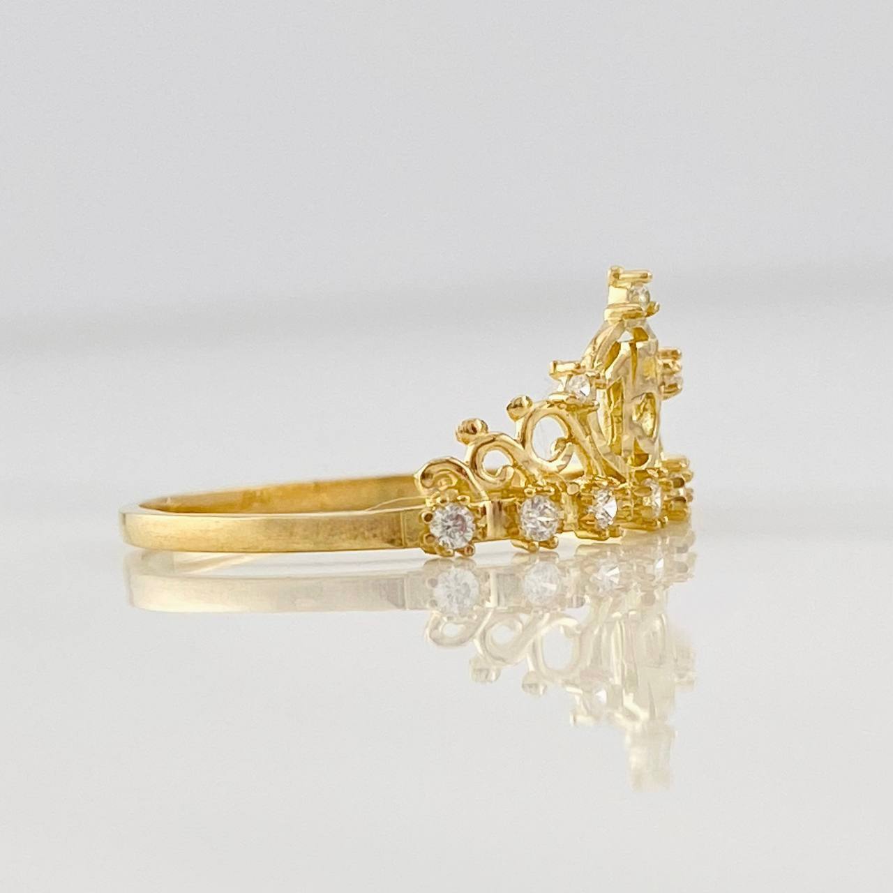 Crown Ring 15's 1.4g / T5 1/4 Yellow Gold 18K