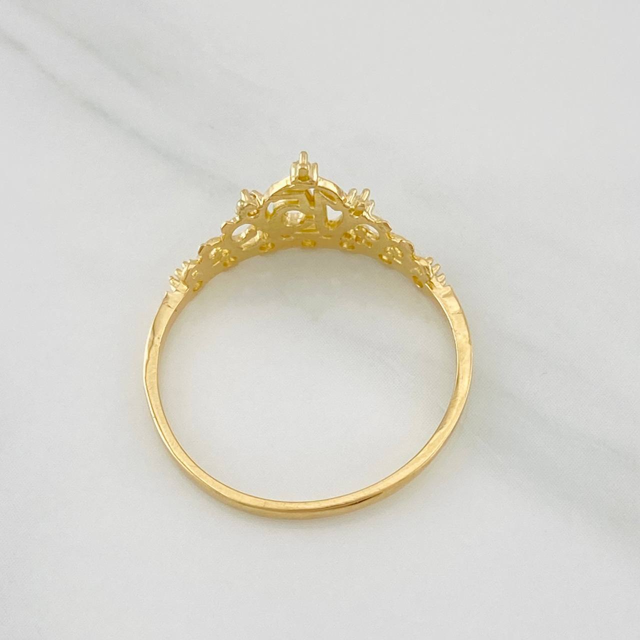Crown Ring 15's 1.4g / T5 1/4 Yellow Gold 18K