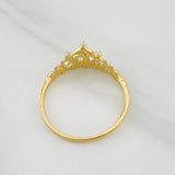 Crown Ring 15's 1.4g / T5 1/4 Yellow Gold 18K