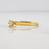 Solitaire Ring 1.5g / Size 7 3/4 Yellow Gold 18K