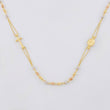Plain Miraculous Virgin and Cross Rosary Chain 3.85g / 18 in / 2.4mm Three Golds 18K