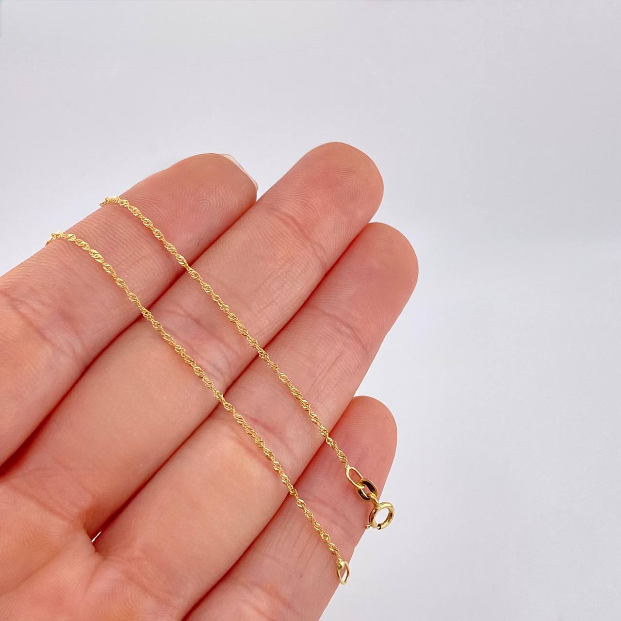 Singapore Chain 1g / 22 in / 1mm Yellow Gold 18K