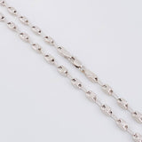 Cadena Rustica Tornillo 9.4g / 26 in / 3.7mm Oro Blanco 18K
