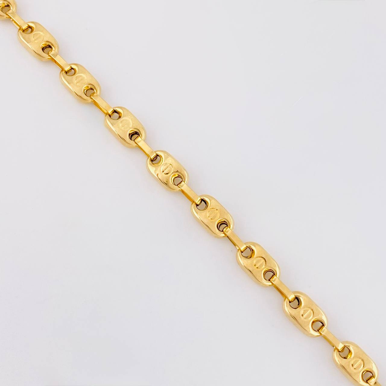 Cadena Rustica Tornillo 15.5g / 26 in / 4.8mm Oro Amarillo 18K
