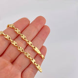 Cadena Rustica Tornillo 13.45g / 26 in / 4.8mm Oro Amarillo 18K